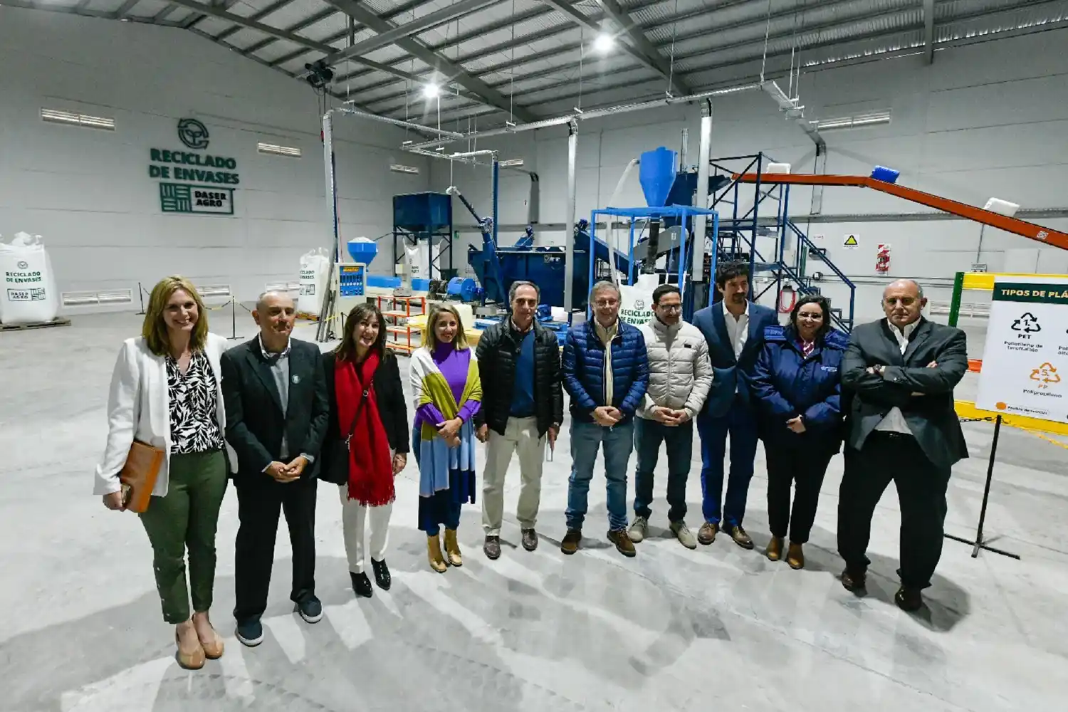 Bahillo participó de la inauguración de una planta de reciclado de envases vacíos de fitosanitarios