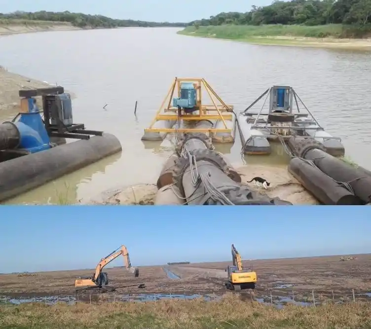 Acciones de cuencas arroceras paraguayas
afectan el bajo nivel del río Paraguay