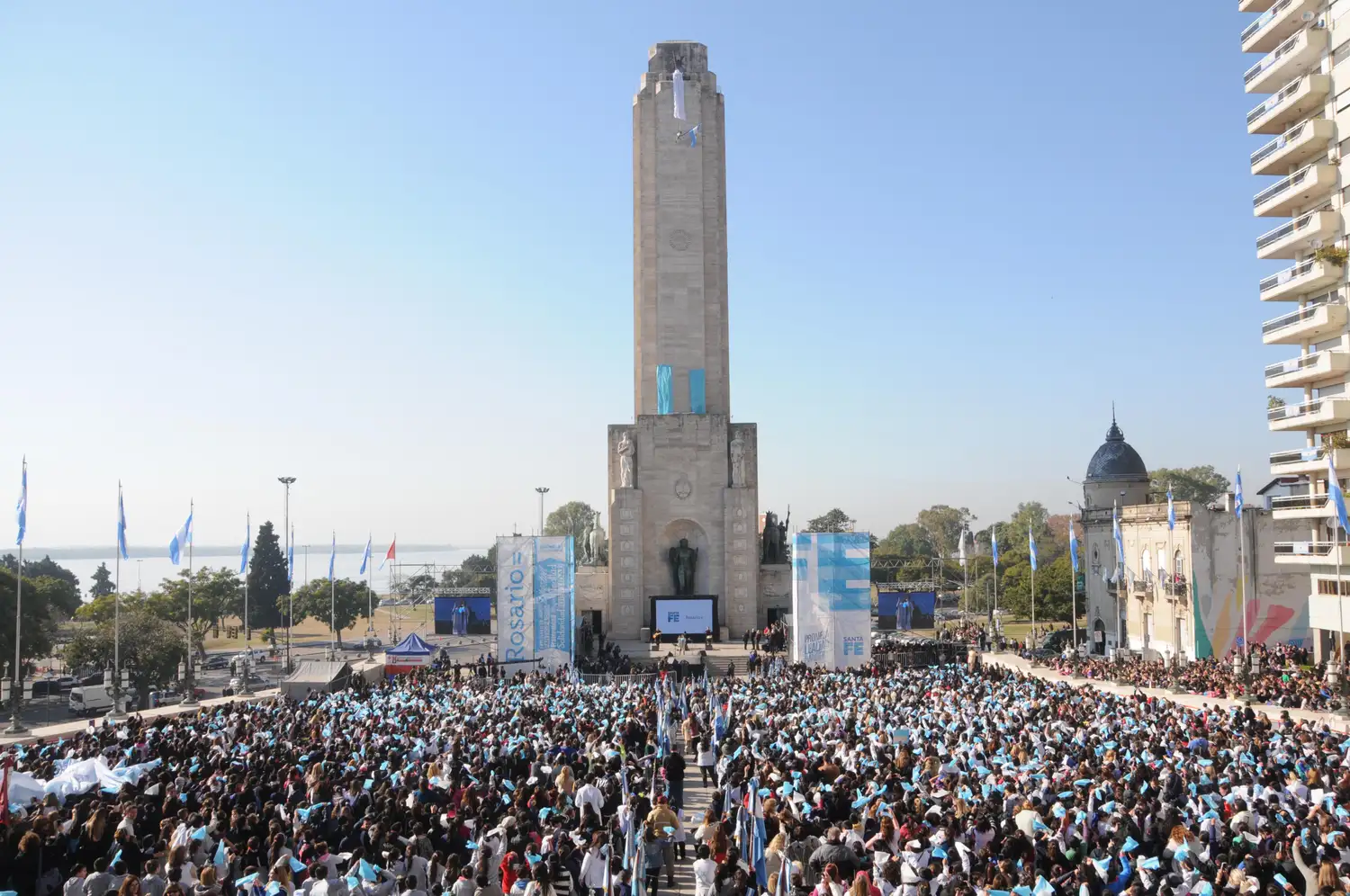 Rosario: Más de 36 mil chicos prometerán lealtad a la Bandera