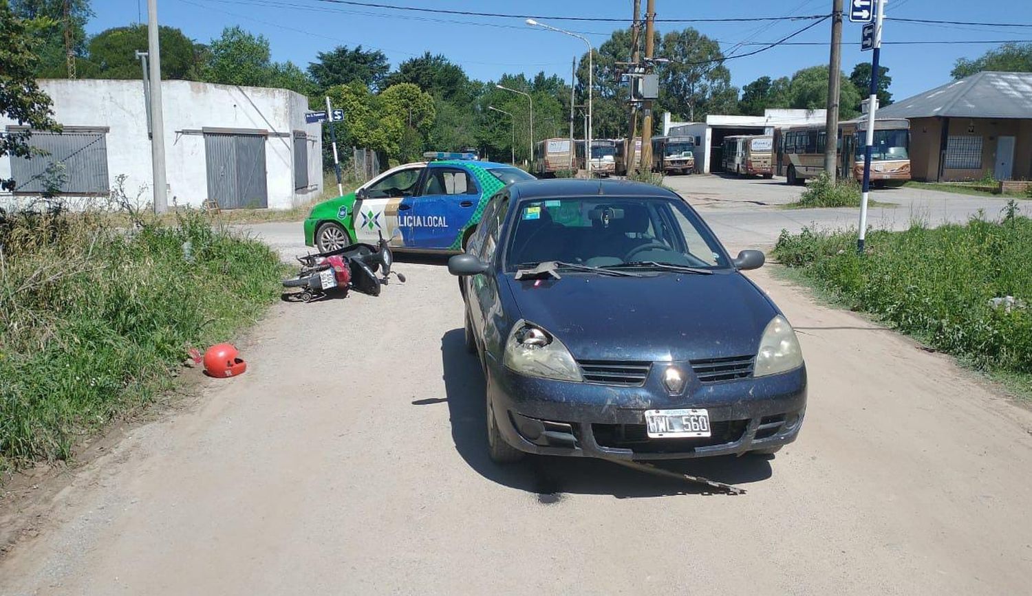 Una mujer resultó herida tras un choque en Pedersen y Los Ombúes