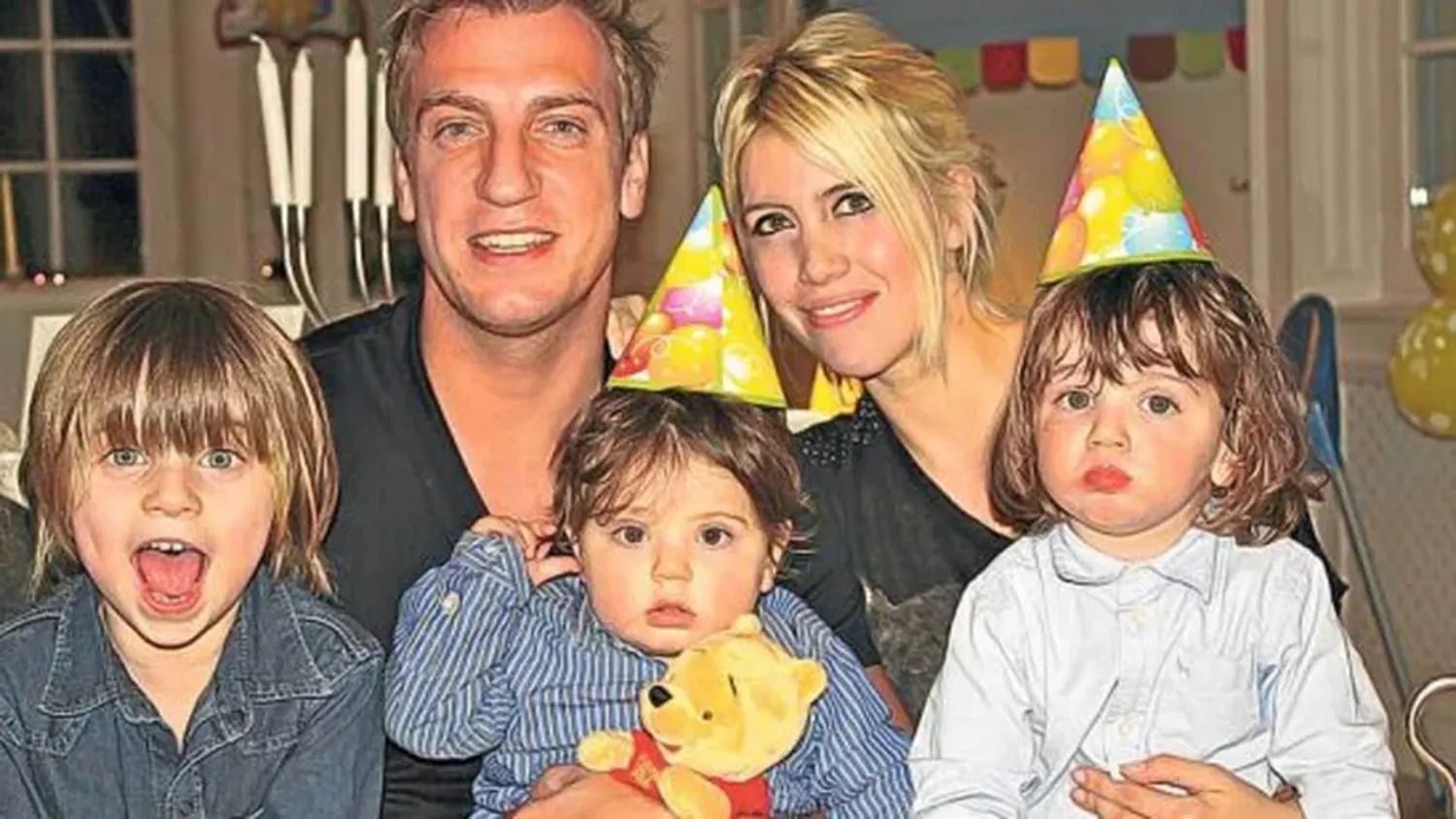 Maxi López, Wanda Nara y sus hijos