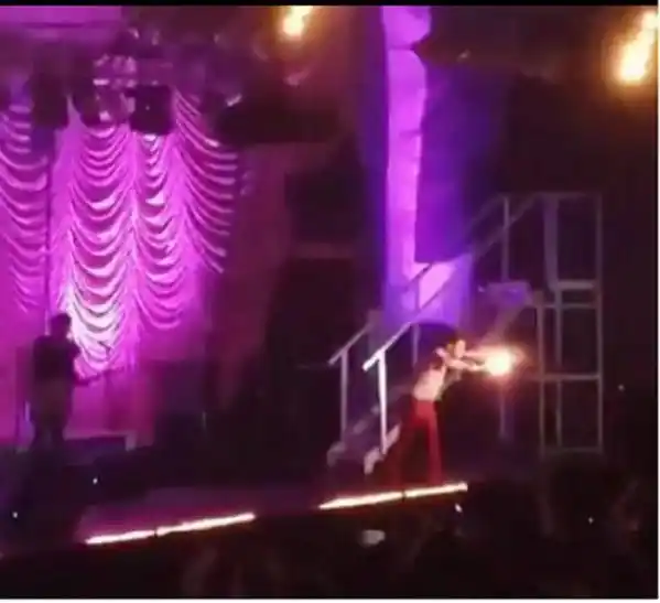 Video: Pity Álvarez detenido por tirar fuego en recital de Viejas Locas