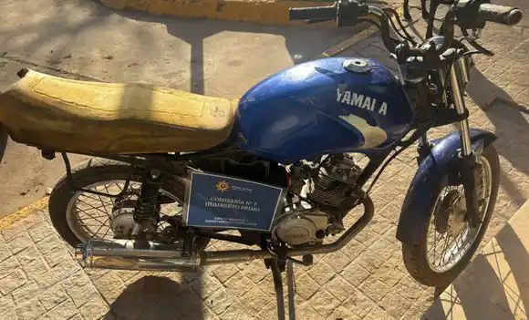 Recuperaron en Humberto una moto robada en Sunchales días atrás