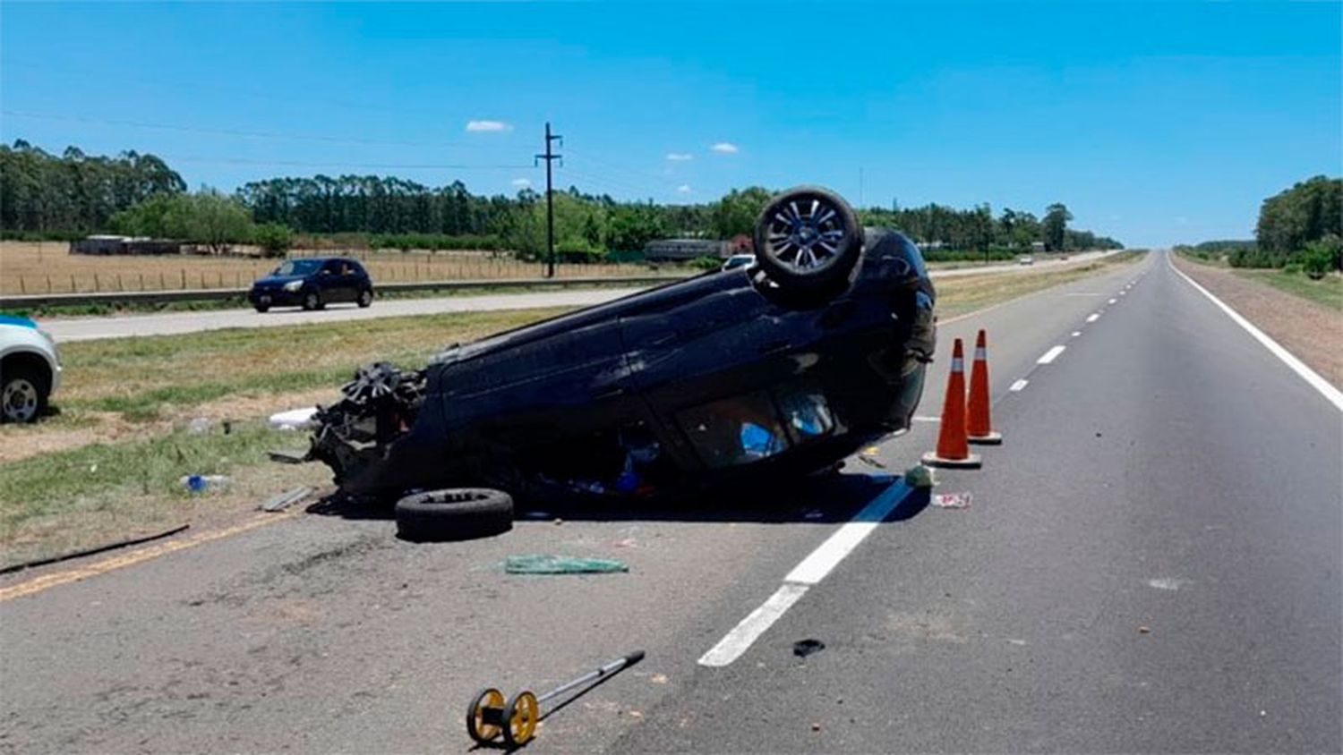 Falleció una niña de 11 años tras volcar un automóvil en la autovía 14