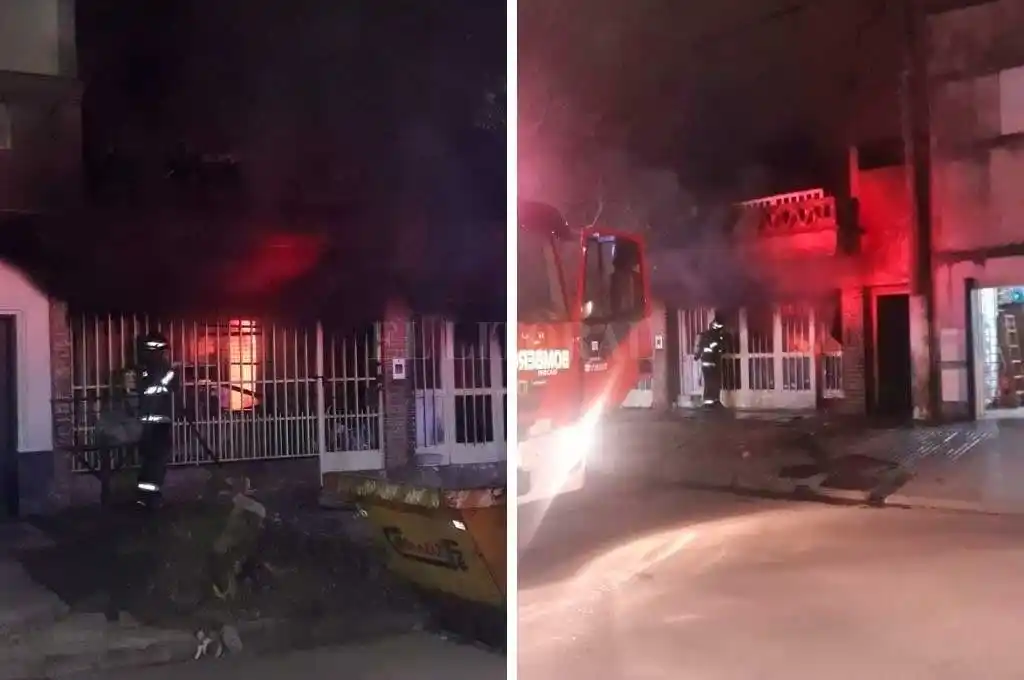 Se incendió una vivienda en el norte de la ciudad