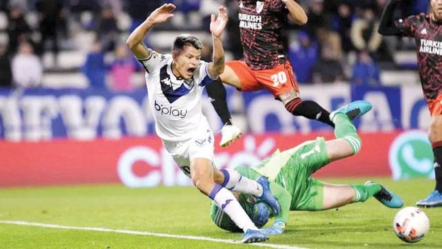 Con gol de Walter Bou, Vélez y River empataron por  la Liga Profesional