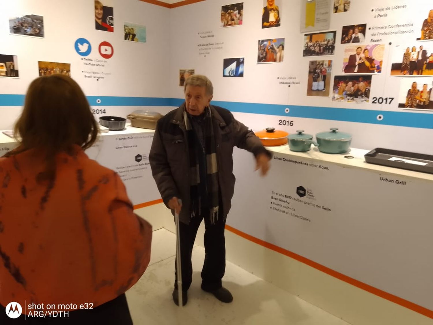 El reconocido humorista estuvo de visita en el Museo Essen