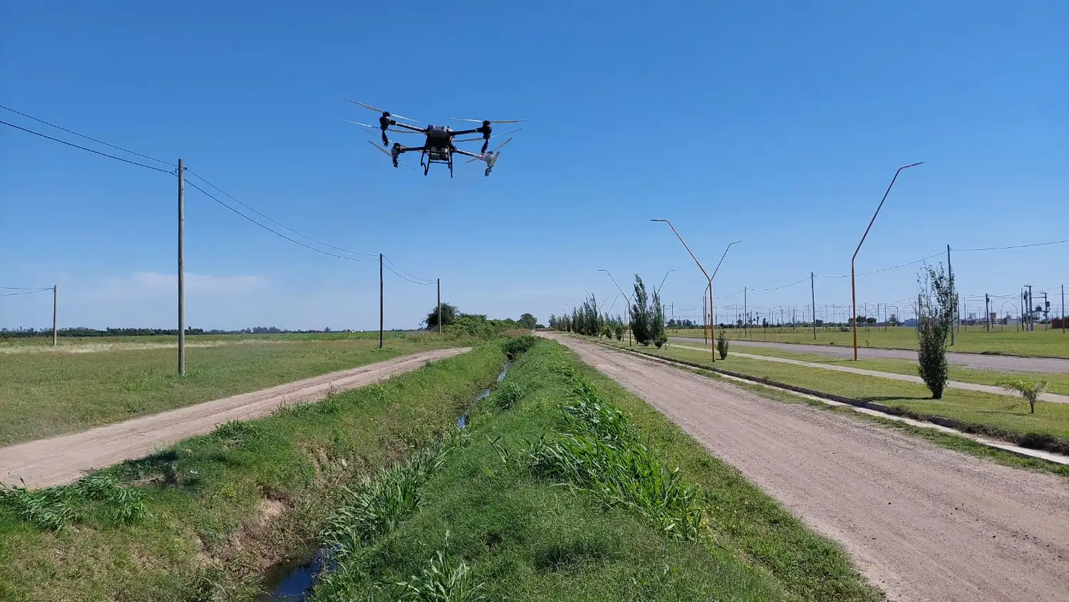 fumigacion con dron denge