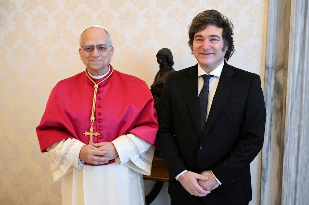 El encuentro entre el Papa y Milei duró 45 minutos.