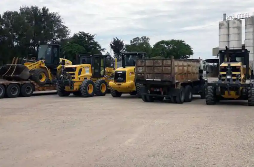 Las máquinas de Báez repararán calles en el sur hasta el viernes