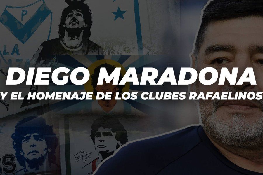 Se cumplió otro año sin el 10: Diego Maradona y el homenaje de los clubes rafaelinos