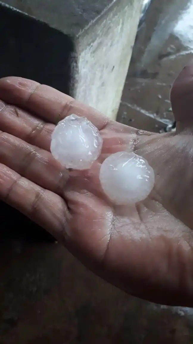 Cayó granizo en el conurbano bonaerense y otros puntos de la Provincia