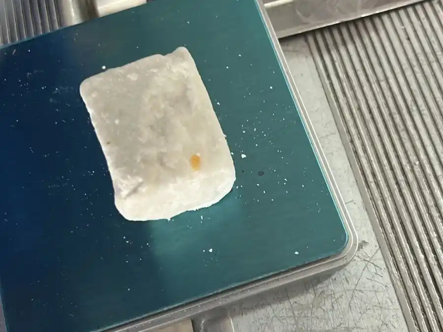 La cocaína incautada.