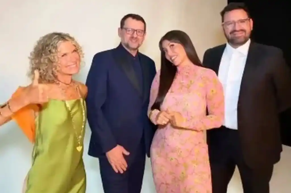 Wanda Nara junto al jurado