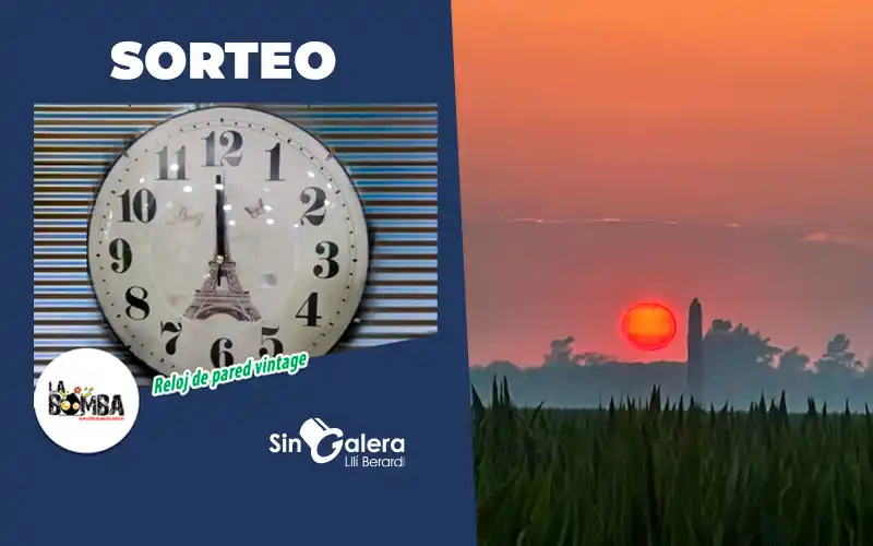 Ganá un reloj de La Bomba: ¿Qué te transmite esta imagen del “sol sangrante”?