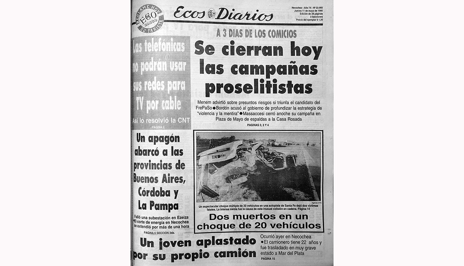 Jueves 11 de mayo de 1995