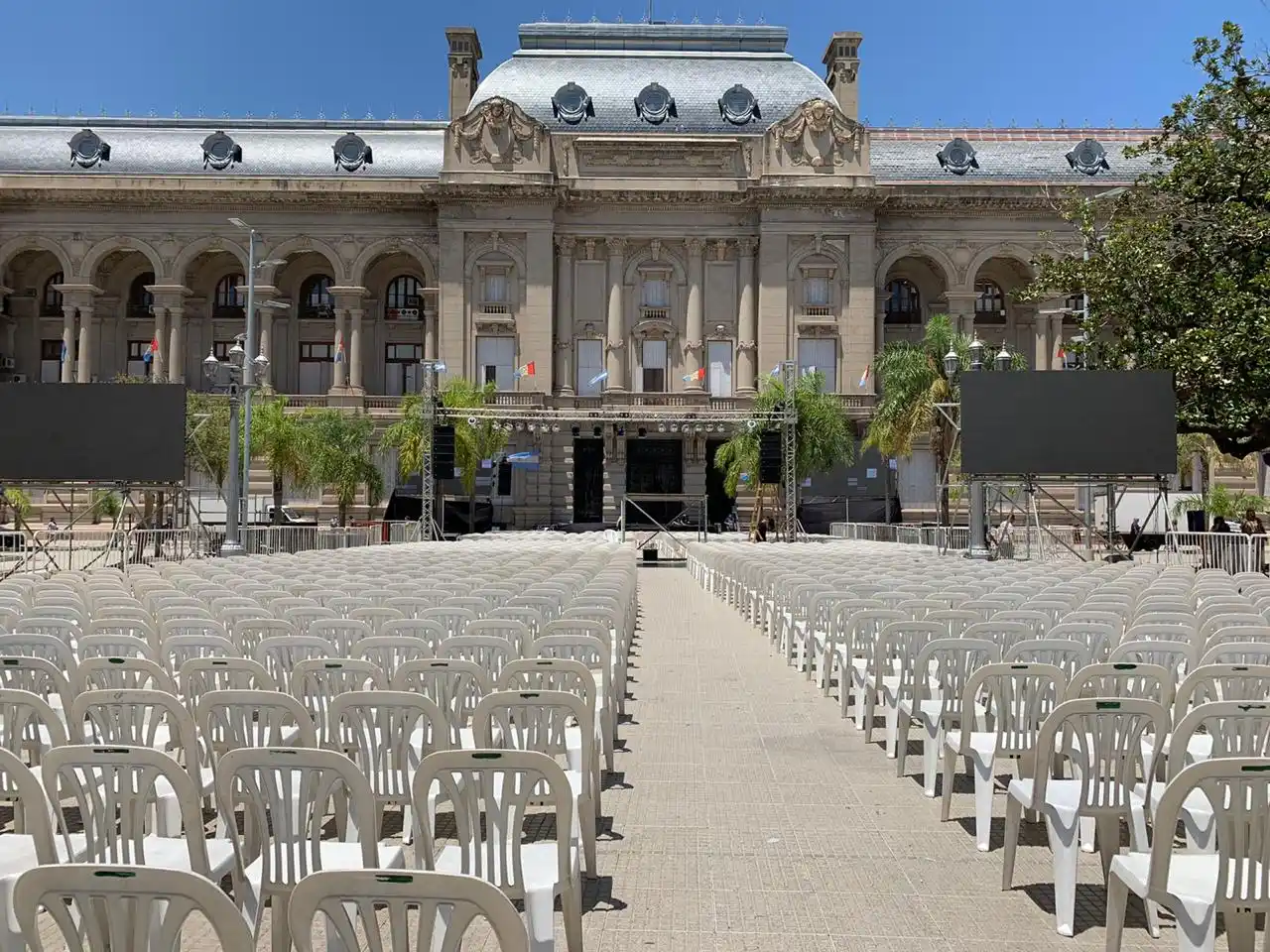 Los preparativos para la asunción de Omar Perotti como gobernador de Santa Fe