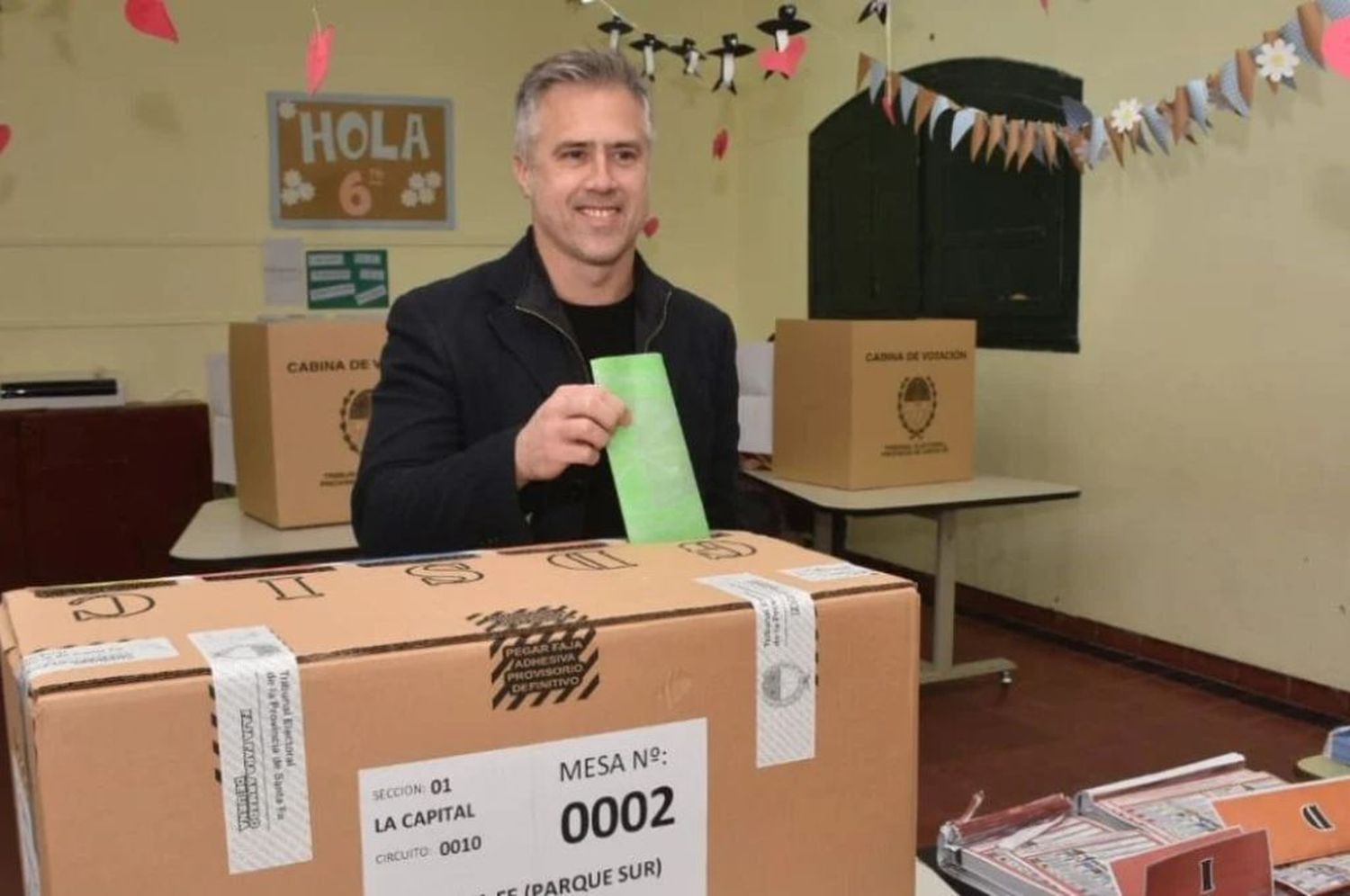 Leandro Busatto votó y destacó la importancia de la participación del ciudadano