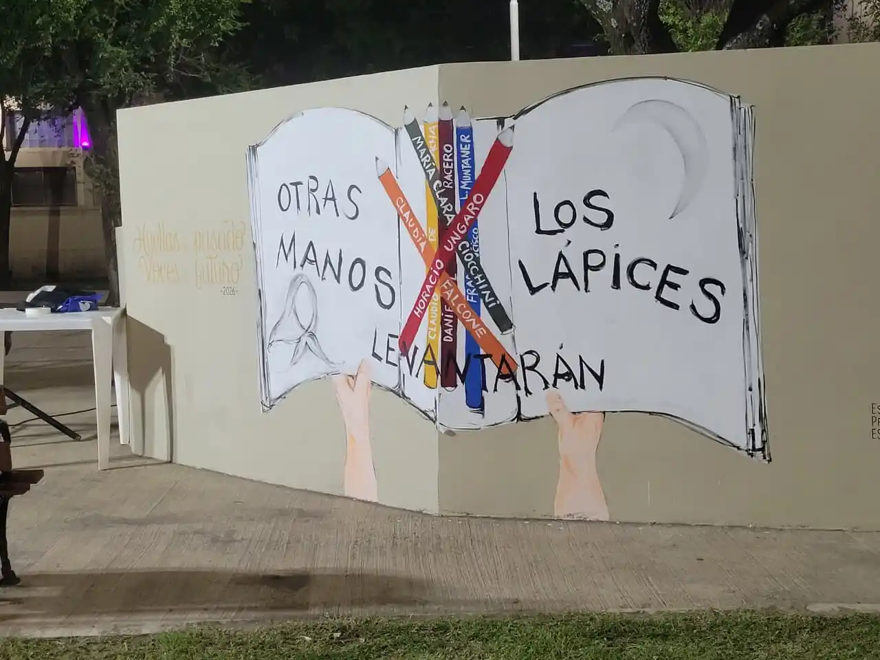 Villaguay conmemoró el Día de la Memoria con una caminata y la inauguración de un mural colectivo