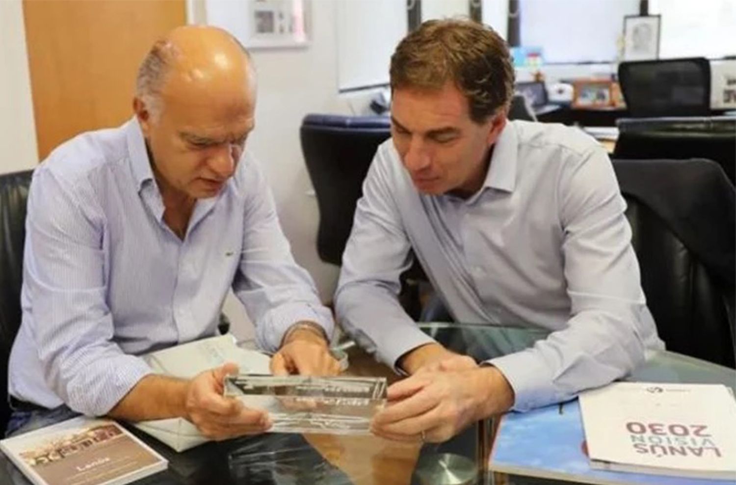 Grindetti almorzó a solas con Santilli como muestra de unidad