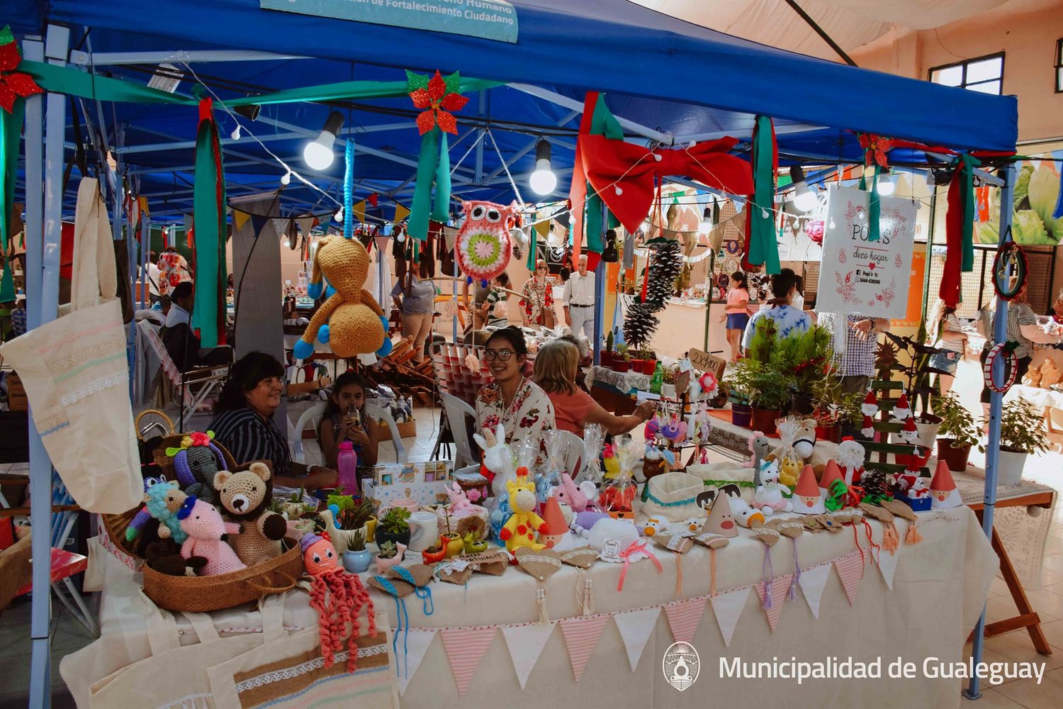 Hoy se realiza una Feria Navideña  en Plaza Constitución