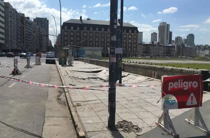 Brindaron explicaciones sobre el hundimiento en un sector del Paseo Costero