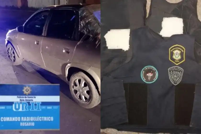 Detuvieron a cuatro delincuentes que robaron un auto: ofrecieron un arma y un chaleco antibalas a cambio de su libertad