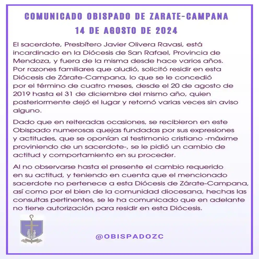 comunicado cura