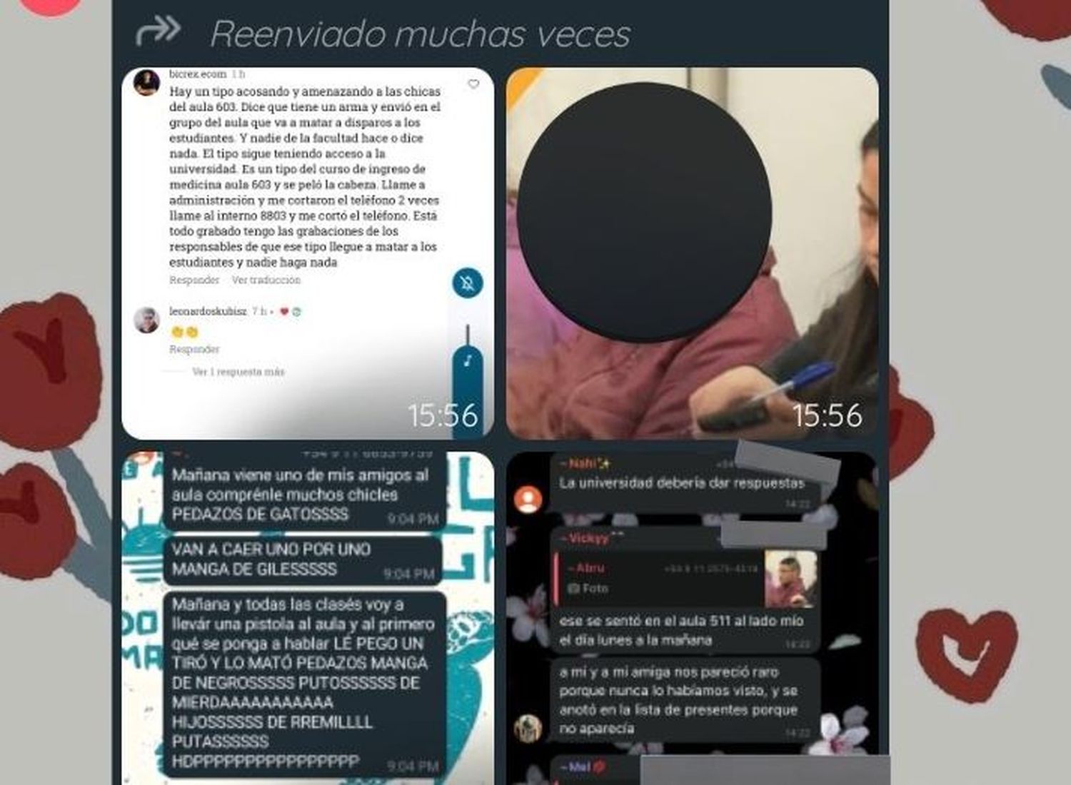 Interceptaron a un joven que había amenazado por chat con matar a sus compañeros de la universidad