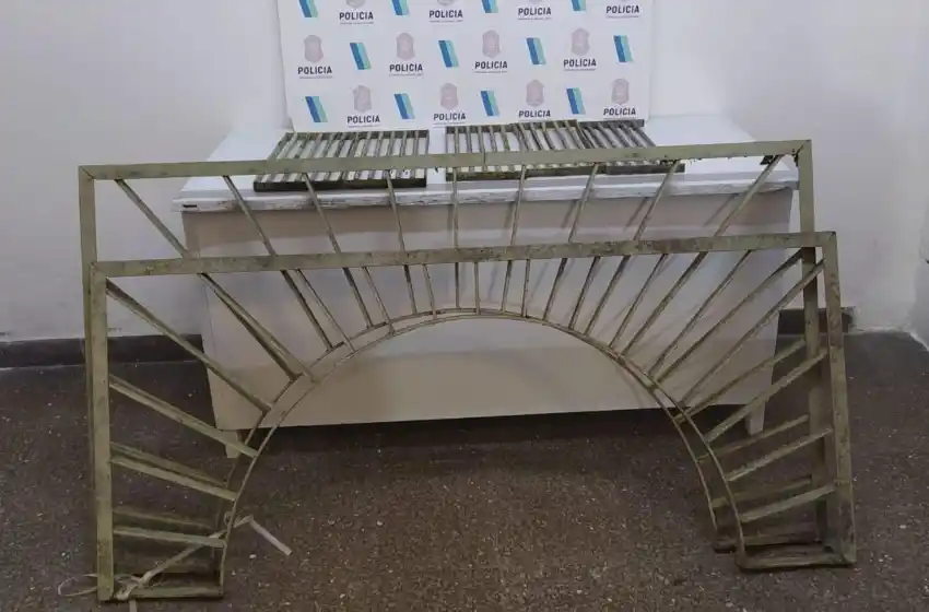 Una pareja se robó las rejas del INE