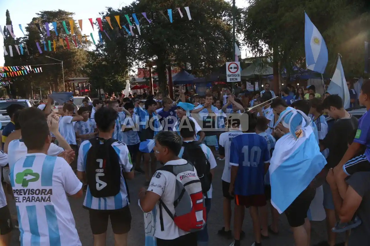 festejos costanera argentina 2 australia 1 - 5