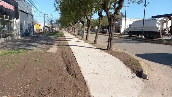 Programa de Obras Urbanas: Avanza la remodelación y transformación de Avenida San Martín en Humberto Primo