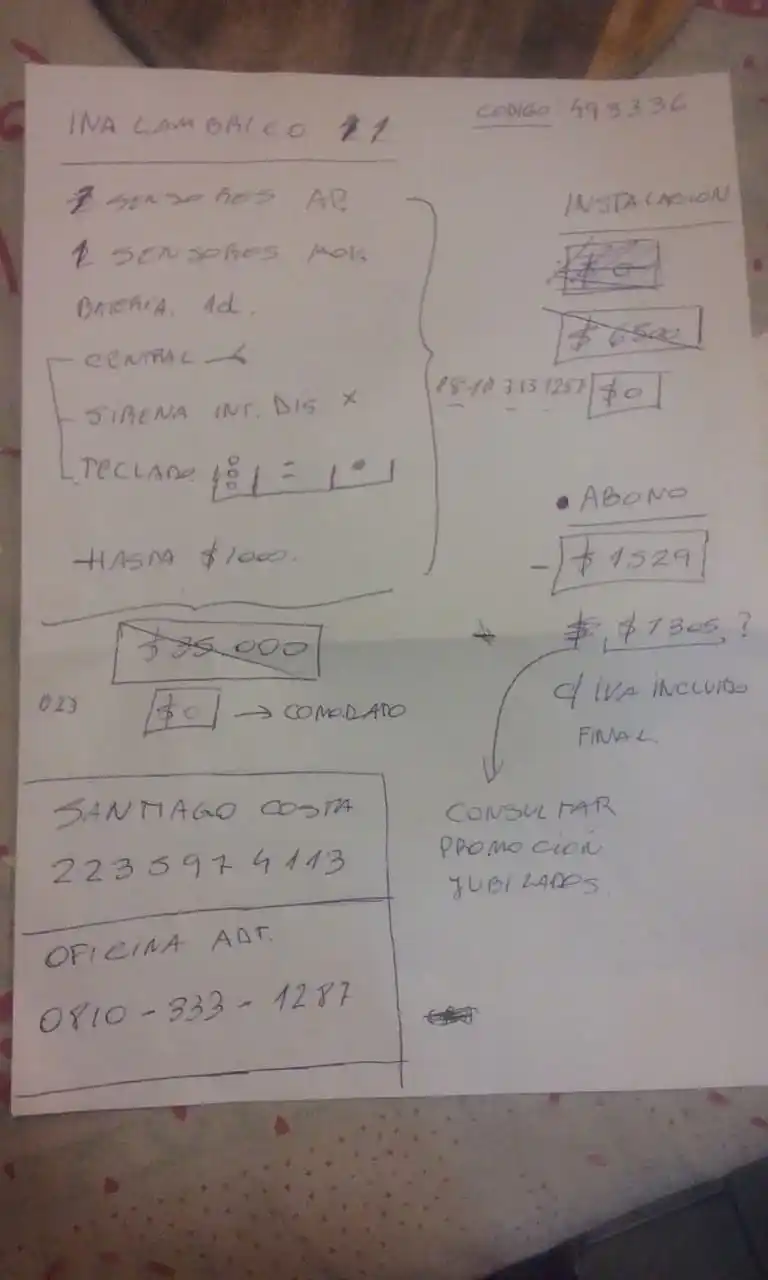 Alertan a la población sobre un estafador que se presenta como vendedor de alarmas ADT