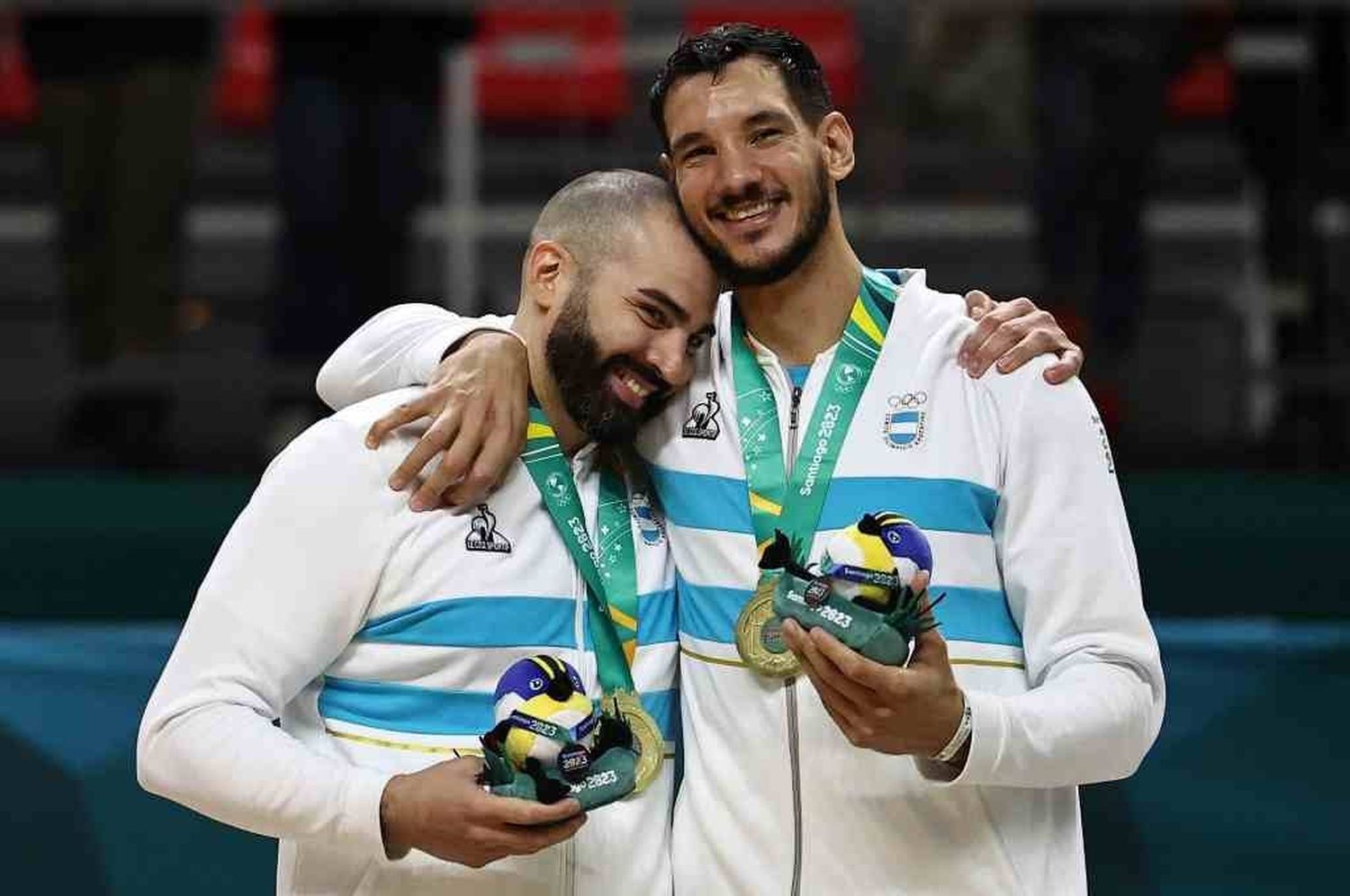 Gallizzi (derecha) fue una parte importante del equipo argentino campeón. Foto: Reuters.