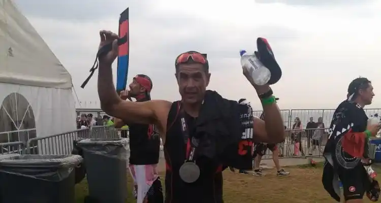 Marcos Corvino completó el Ironman de Sudáfrica