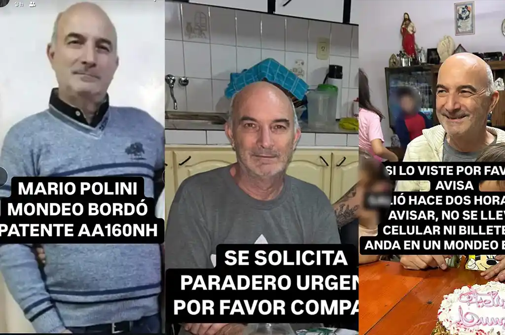 Angustia en Rafaela: buscan a un hombre de 63 años desaparecido sin celular ni documentos