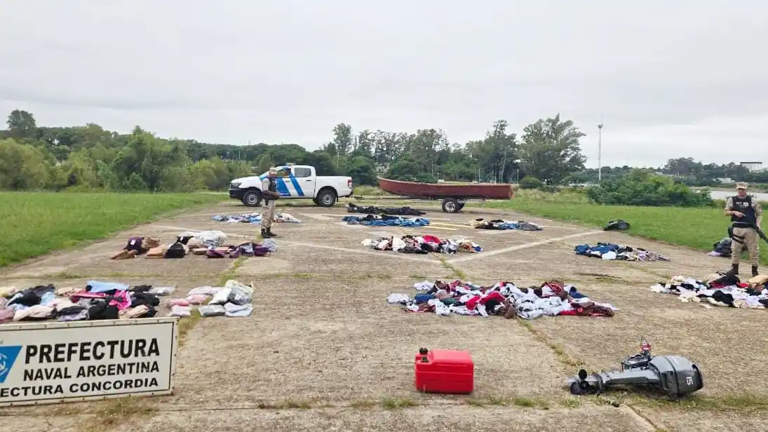 Prefectura secuestró mercadería por casi 17 millones de pesos en un operativo contra el contrabando