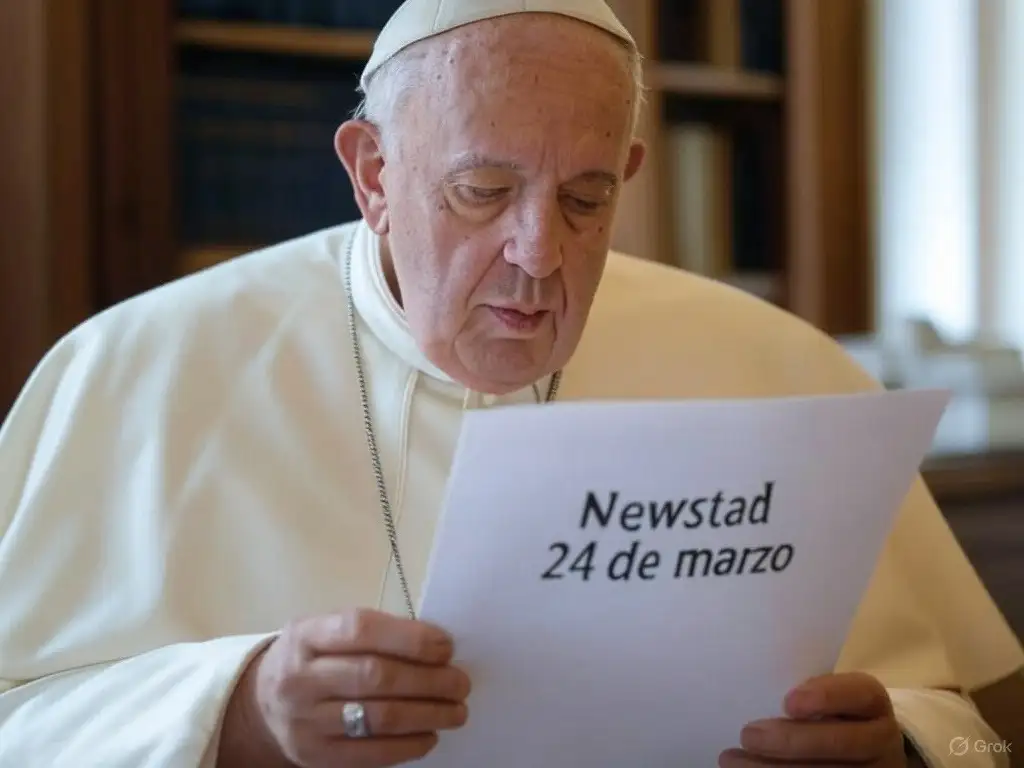 Santoral. Francisco, leyendo el Santoral del 24 de marzo.