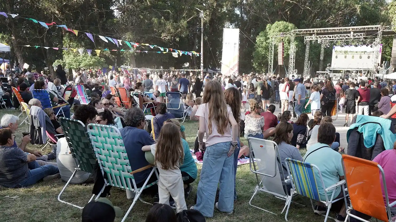 Mucho público. Participó de la última jornada de los festejo