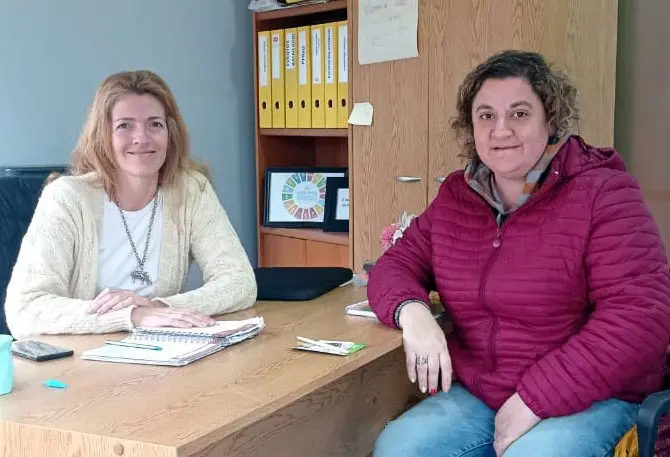 Diálogo. Cecilia Chipulina y su par María Paz Iribarne