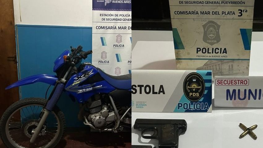El sujeto tenía una pistola marca Browning calibre.22, con un cartucho en la recámara y tres municiones en el cargador.