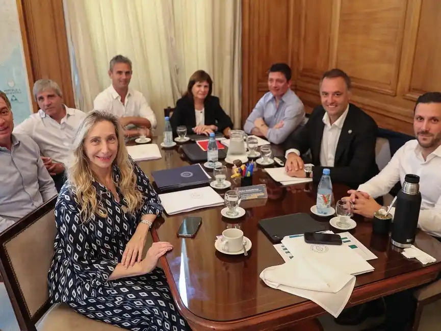 La mesa política del Gobierno se reunió ayer en la Casa Rosada.