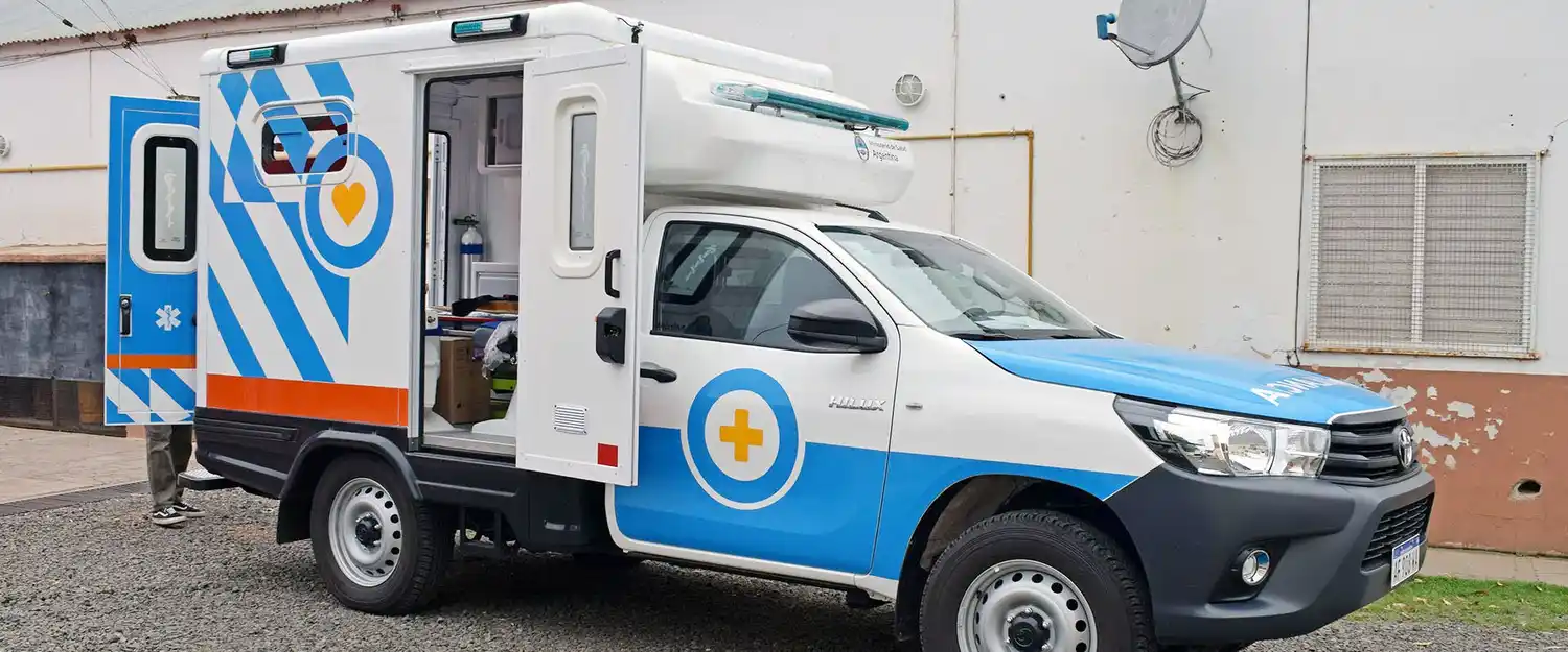 Nueva unidad de traslado 4x4 al hospital de Feliciano