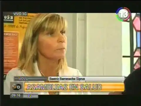 Se movilizaron los profesionales de la salud