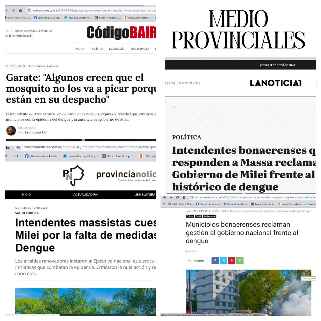 Dengue: destacan estrategias locales en medios provinciales