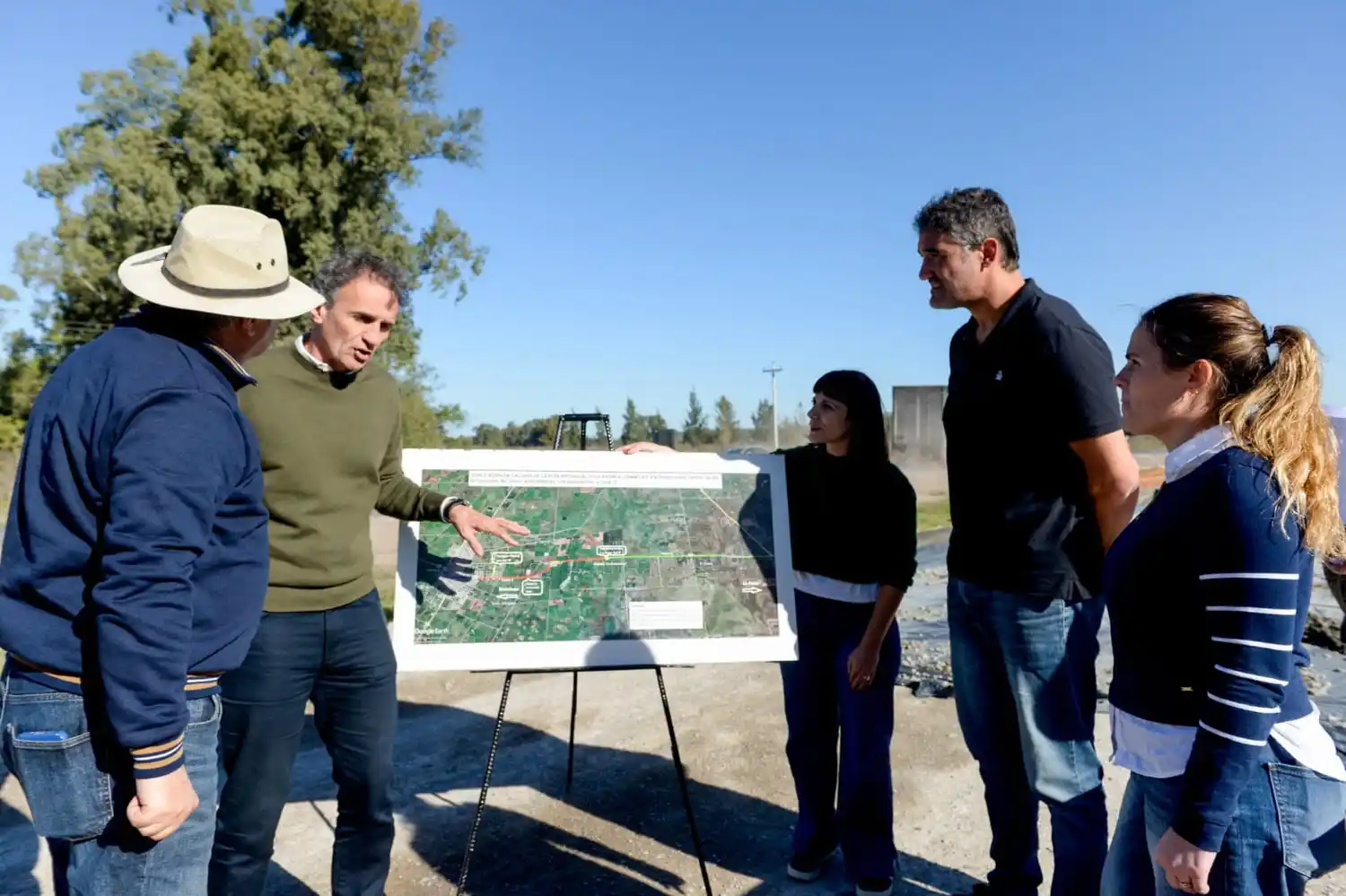 Brandsen: Katopodis supervisó obras viales