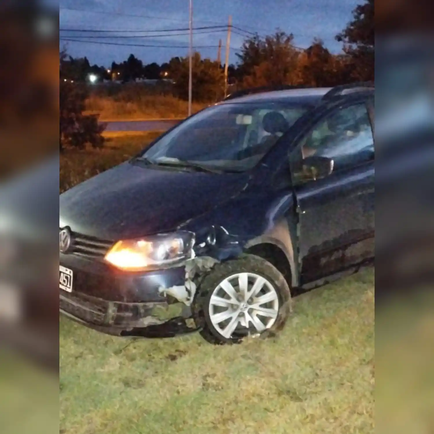 Choque auto y moto ruta 33 - 2