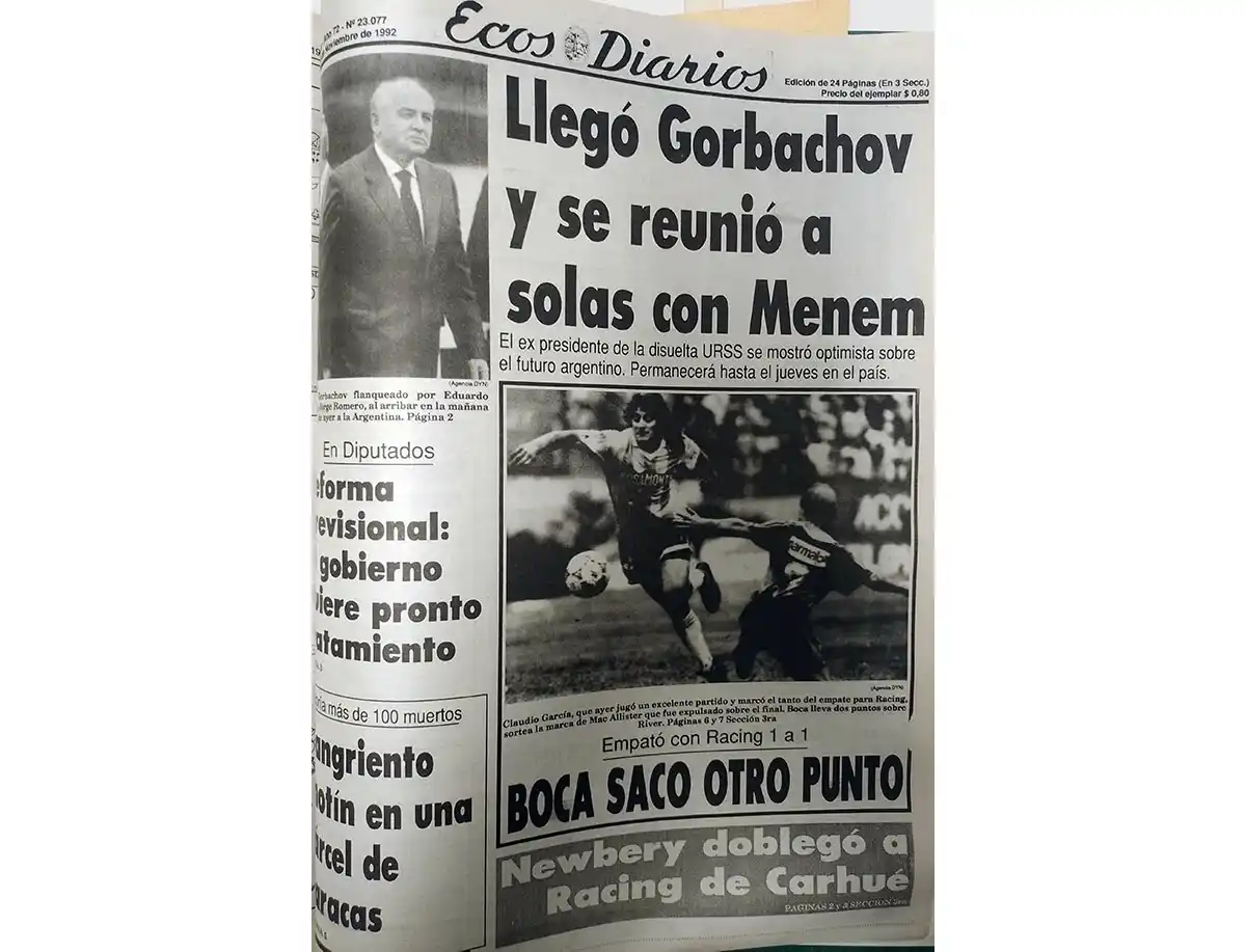Lunes 30 de noviembre de 1992