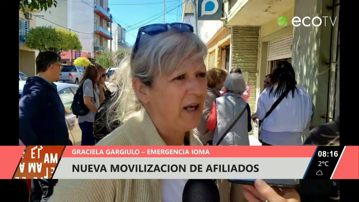 Nueva movilización de afiliados de IOMA