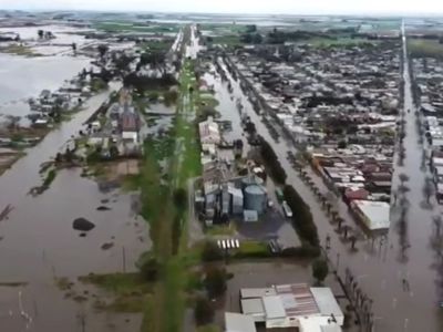 María Teresa bajo el agua: 290 milímetros de lluvia dejaron centenares de viviendas anegadas